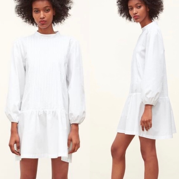 Zara Dresses & Skirts - Zara • White tuxedo front dress